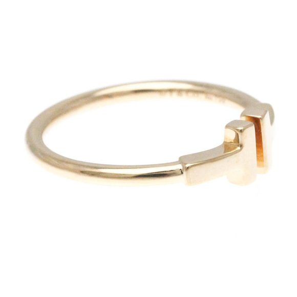 Tiffany T Wire Ring Pink Gold (18K) Fashion No Stone Band Ring Pink Gold - Picture 5 of 8